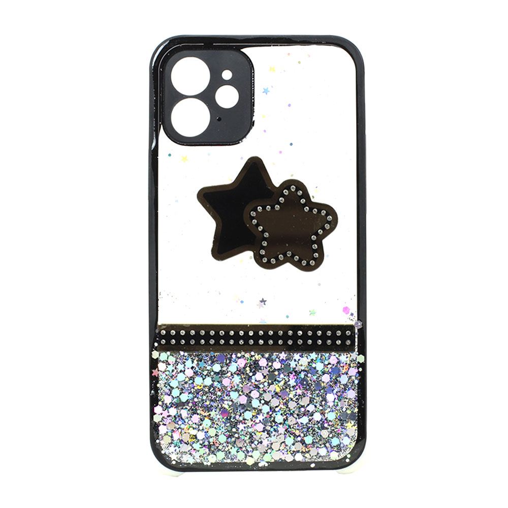Glitter Jewel DIAMOND Armor Bumper Case with Camera Lens Protection Cover for Apple iPhone 12 / 12